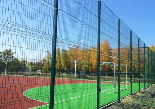3Д забор для футбольной площадки в Кстове