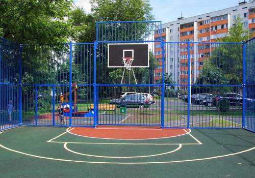 Забор Protect для баскетбольной площадки в Кстове